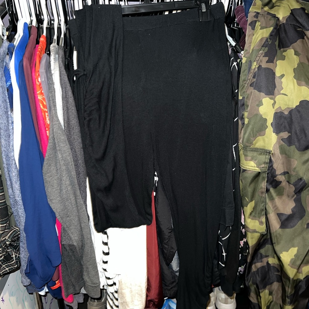 Knit leggings scrunch leg